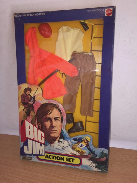 Mallette Big Jim Aventure REF9353 + 4 Big Jim/Action Joe + Accessoires + Tenues