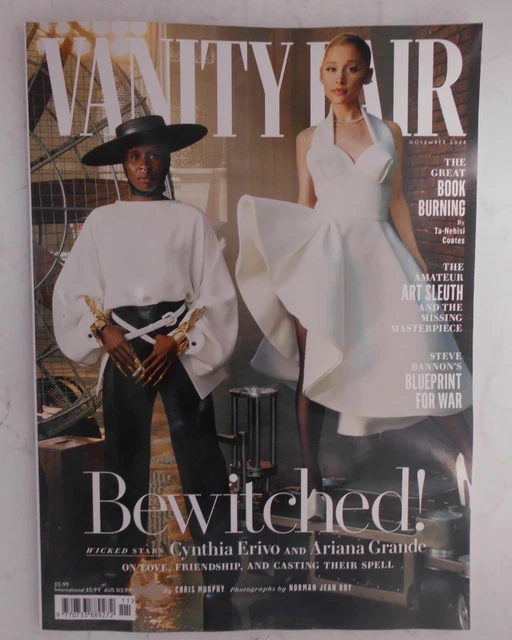 VANITY FAIR MAGAZINE Nov 2024 Bewitched: Cynthia Erivo & Ariana Grande