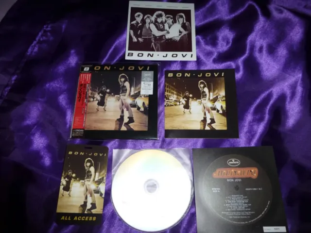 Bon Jovi  Bon Jovi Remaster SHMCD Mini Lp Sleeve Japon + OBI + 4 Titres Bonus