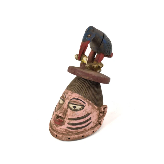 Yoruba Gelede Mask with Bird Nigeria