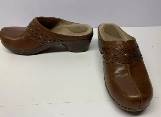 Womens Dansko Shyanne Leather Clogs Size 40
