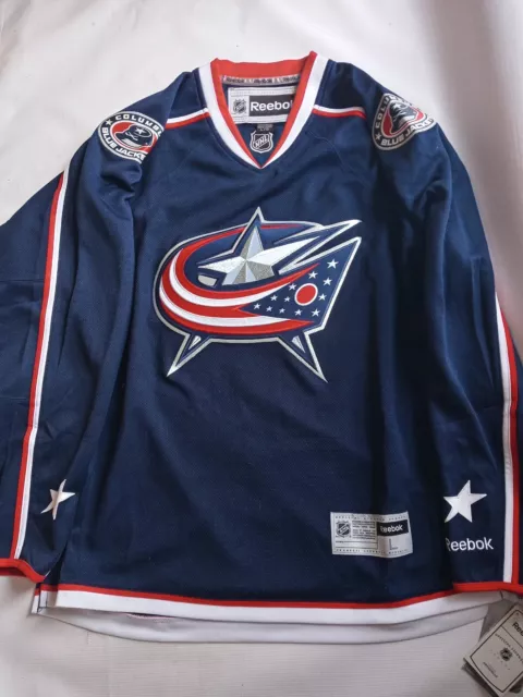 Columbus Blue Jackets Jersey Reebok Official Size Large Hockey NHL New!!!