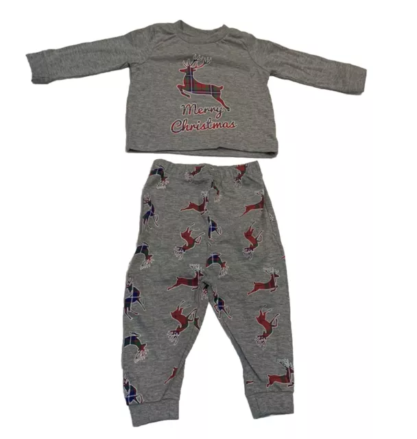 Pigiama di Natale bambini/ragazze - 2-3 anni - Set abiti da notte - renne/tartan - nuovo
