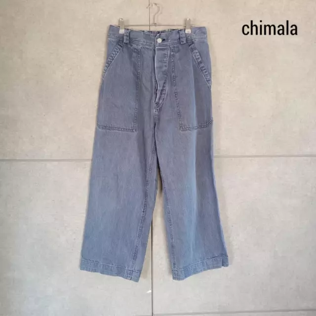 chimala denim cargo pants made in Japan size S