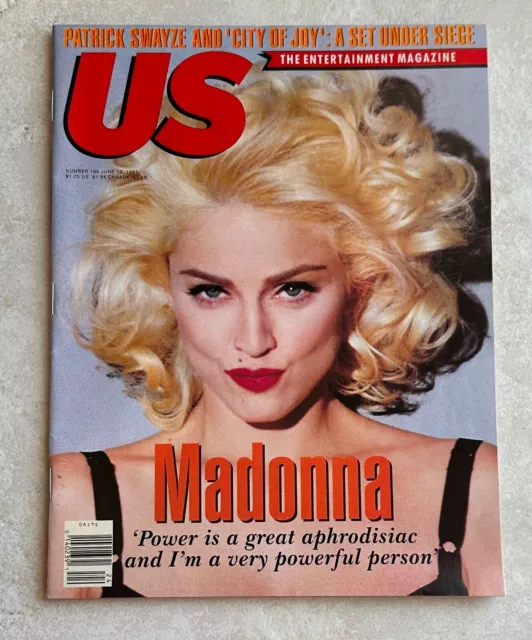 Madonna US MAGAZINE 6/13/1991  PATRICK SWAYZE  Brad Pitt  INXS  Anabella Sciorra