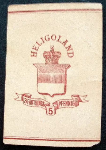 Heligoland Cut Newspaper Wrapper Square British Colony 1867-79 Queen Victoria UK