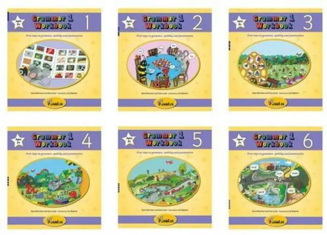 Grammar 1 Workbooks 1-6 (Jolly Phonics) by Wernham, Sara, NEW Book, FREE & FAST