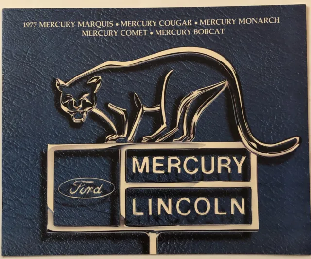 Vintage 1977  Mercury Marquis Cougar Comet Bobcat Car Ad Dealer Brochure