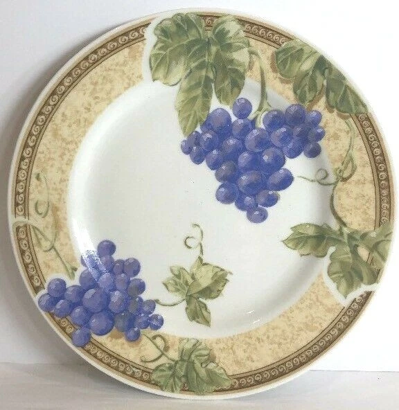 Gibson Designs "FRUIT GROVE" Dinnerware Collection (Peaches, Cherries & Grapes)