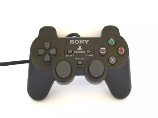 Sony Dual Shock 2 Official Wired Original Playstation PS2 Controller Black 2