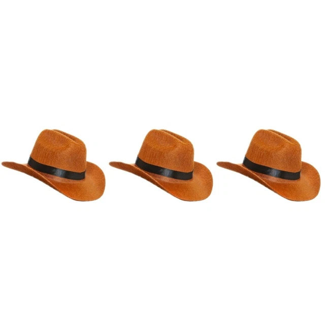 3 pz cappello da cowboy per cani resistente all'usura decorazione cappello per animali domestici non tessuto delicato