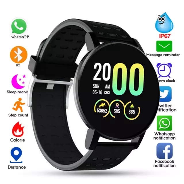 Smart Watch Fitness Tracker Men Women Sport Wristband Watches for iOS Android