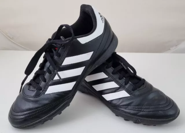 Adidas Goletto Astro Turf Football Boots Trainers Boys Black White UK 5 EU 38