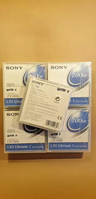 10 x SONY LTX100G LTO Ultrium 1 Data Cartridge Band Kassette 2