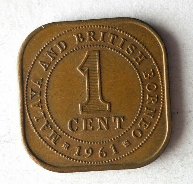 1961 MALAYA CENT - Excellent Vintage Coin - FREE SHIP - Bin #121