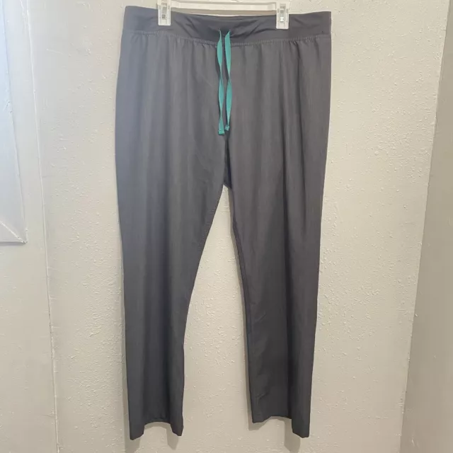 Figs Livingston Basic Scrub Pants Gray/Graphite Sz XL T21003 Nurse Hospital