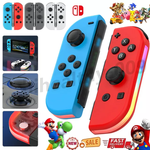 2er Set für Joy-con Wireless Game Controller Paar für Nintendo Switch/Lite/OLED