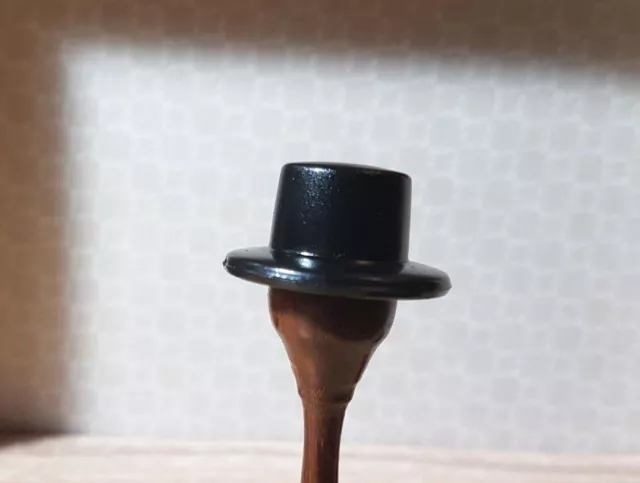 TOP HAT black for dolls house 1:24th scale gentleman victorian study UK DH52