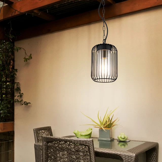 Suspension Extérieure Blanche - Éclairage Moderne Résistant Aux Intempéries Pour Terrasse Et Jardin