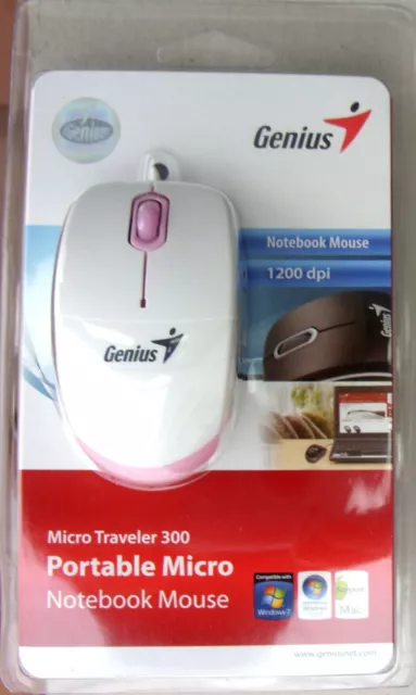 Mouse, Genius Micro traveller 300, USB, mini, Windows, MAC