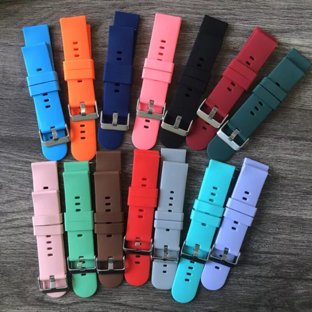 Quick Release Silicone Smart Bracelet Watch Band Watch Strap 18mm 20mm 22mm