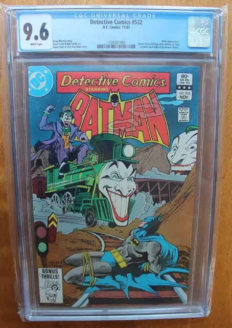 1983 DC Detective Comics #532 CGC Graded 9.6 Comic Book -- FREE SHIPPING! (G-4)