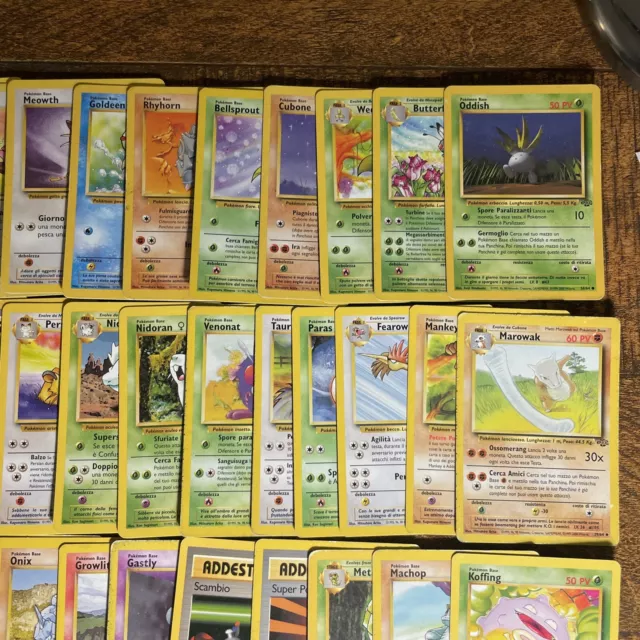 Pokemon Set Base Jungle Lotto Carte Originali ✅ Vintage Italiane No Charizard 3