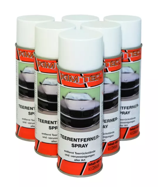 Teerentferner Spray 9,25€/L Kim Tec 6 x400ml Teer Harz Entferner Reiniger