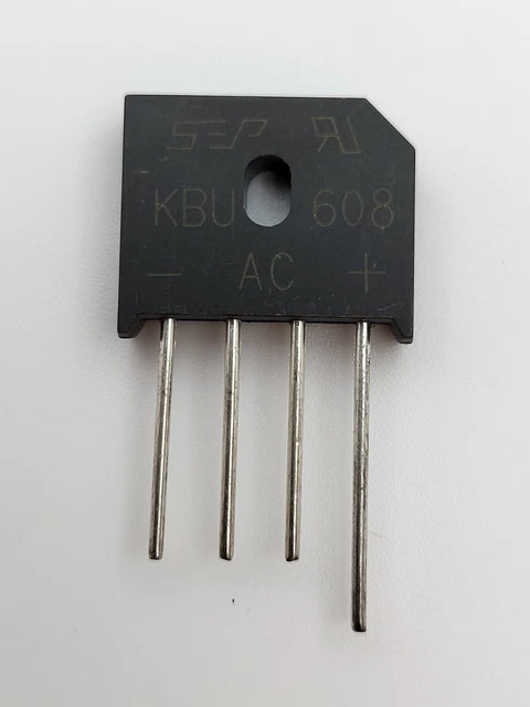 Pont de Diode Redresseur KBU608 - 6A / 800V, Bridge Rectifier Diode