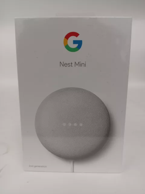 Google Nest Mini 2nd Generation Chalk Colour smart Speaker Brand New Unopened