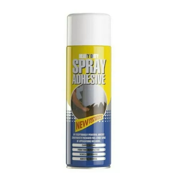 Carpet Spray Adhesive Upholstery 500ml Strong Glue DIY Crafts Heavy Duty Stick