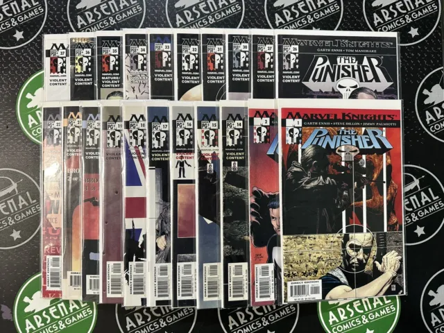 Punisher #1-37 (21 issues!) Vol 6 2001 NM Spider-Man Daredevil Marvel Knights