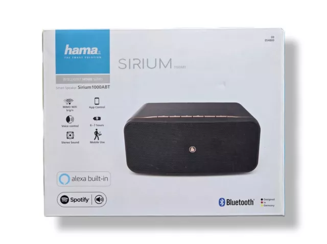 Hama Smart Speaker Bluetooth Lautsprecher WLAN Android iOS Sirium 1000ABT + OVP