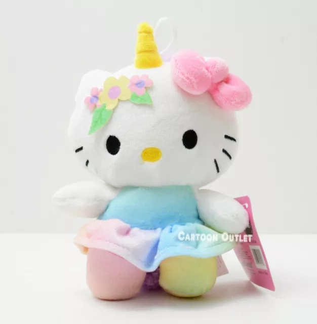 Sanrio Hello Kitty Unicorn Plush Doll Stuffed Toy Girls Plushies 7" New  Gift