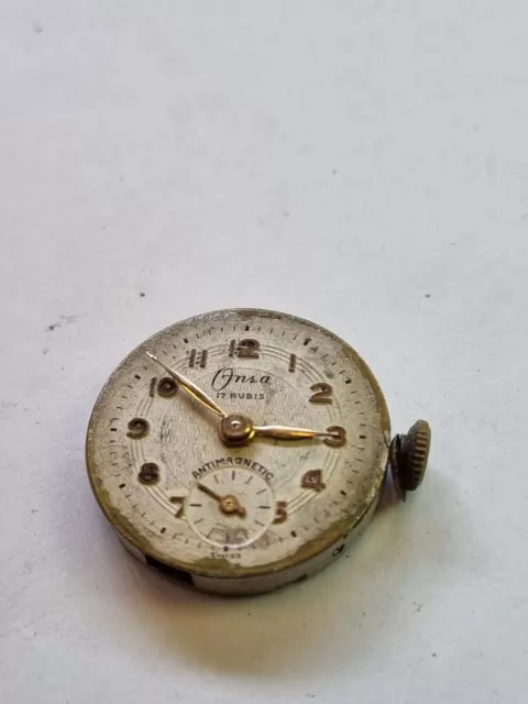 mouvement ancien montre mécanique suisse cal felsa 720 , onsa ,  pour pièces 2