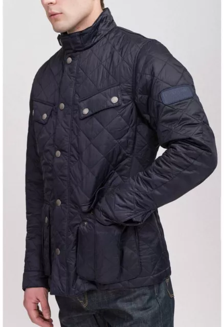 Men’s Barbour International Ariel Quilt Black Jacket Quilted Coat Size XL Men’s Barbour International Ariel Quilt Black Jacket Quilted Coat Size XL