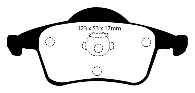 EBC Plaquette de Freins Blackstuff Arrière Pour Volvo S60 S80 V70 XC70 DP1231 2