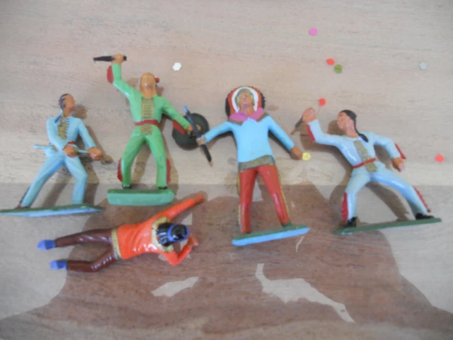 JOUETS ANCIENS soldats Lot de figurines de bazar western EUR 6,00
