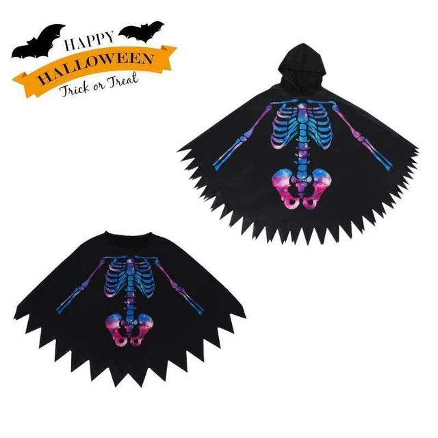 Costume di Halloween teschio mantello gioco di ruolo spirito carino festival oggetti di scena