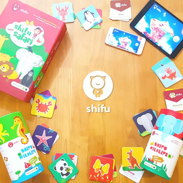 Shifu Safari: 60 Animal Flashcards | 4D Educational Augmented Reality Based Game