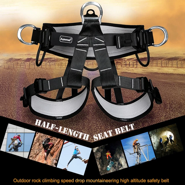 SAFETY ROCK CLIMBING Harness Tree Fall Protection Equipment Seat Belt