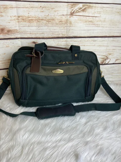 Ricardo Beverly Hills Luggage Carry-On Traveler Green Suit Case Bag Organizer
