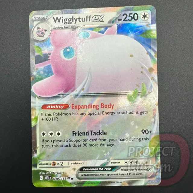 Wigglytuff ex 040/165 SV: Scarlet and Violet 151 Full Art Holo Ultra Rare A