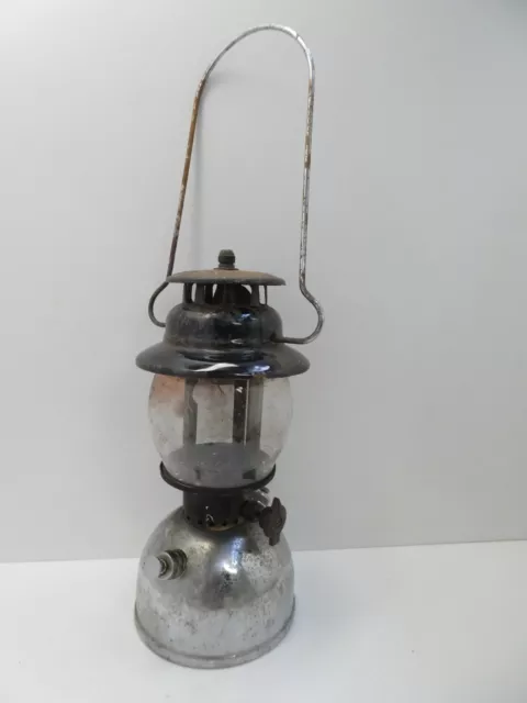 Vintage Coleman Austramax Kerosene Lamp Pressure Lantern Camping Black Enamel