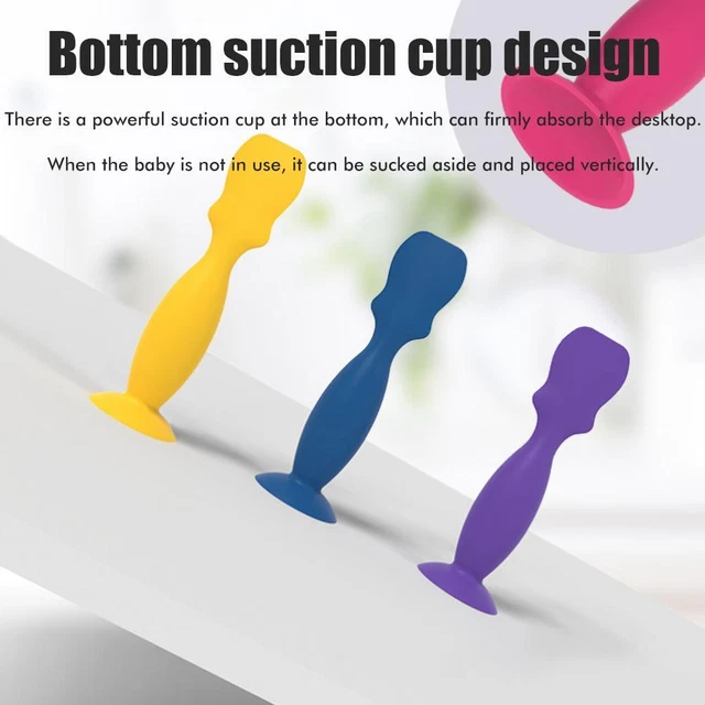 Hot 9Pcs Diaper Cream Brush Soft Silicone Diaper Rash Cream Applicator With Suct