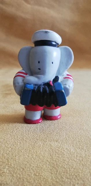 Figurine L. De Brunhoff Babar - Celeste Robe Blanche 1988