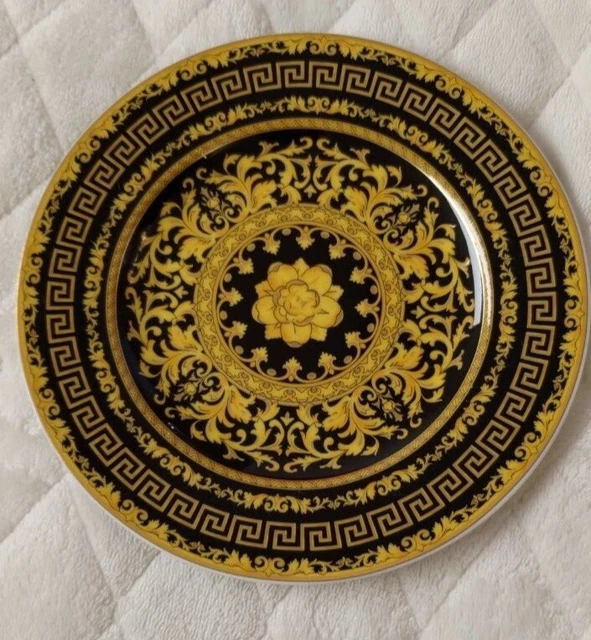 Rosenthal Versace Floralia Gold Teller, 31 cm, gebraucht, wie neu