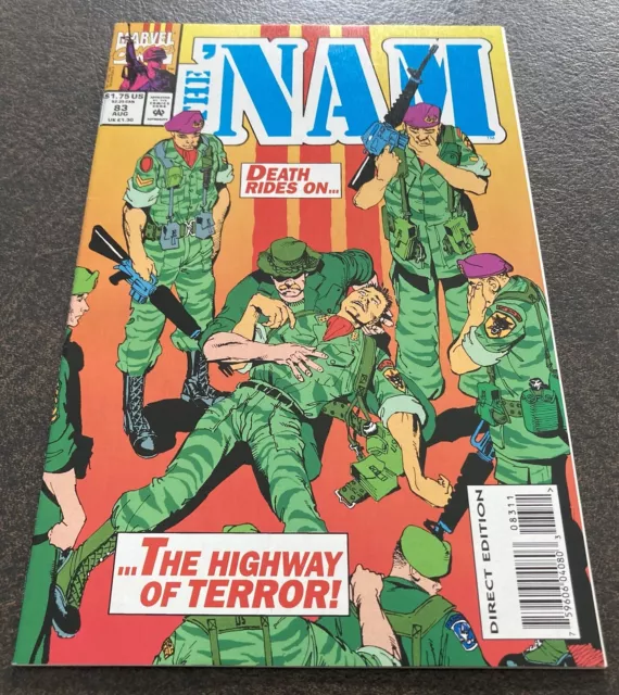 The 'Nam #83 Marvel 1993 Vietnam War Low Print Vf/Nm High Grade Original Owner 3