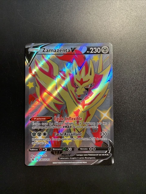 Carte Pokemon Zamazenta V Full Art Promo Swsh293 EB12.5 Zénith Suprême Carte Pokemon Zamazenta V Full Art Promo Swsh293 EB12.5 Zénith Suprême