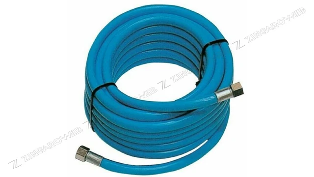 TUBO ARIA COMPRESSA ANI in PVC retinato 10mt. raccordato 1/4 8x13mm. £ ...